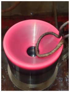 part of the induction heat treatment process